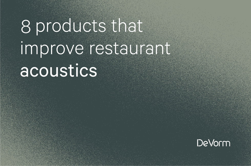 8 Products That Improve Restaurant Acoustics 