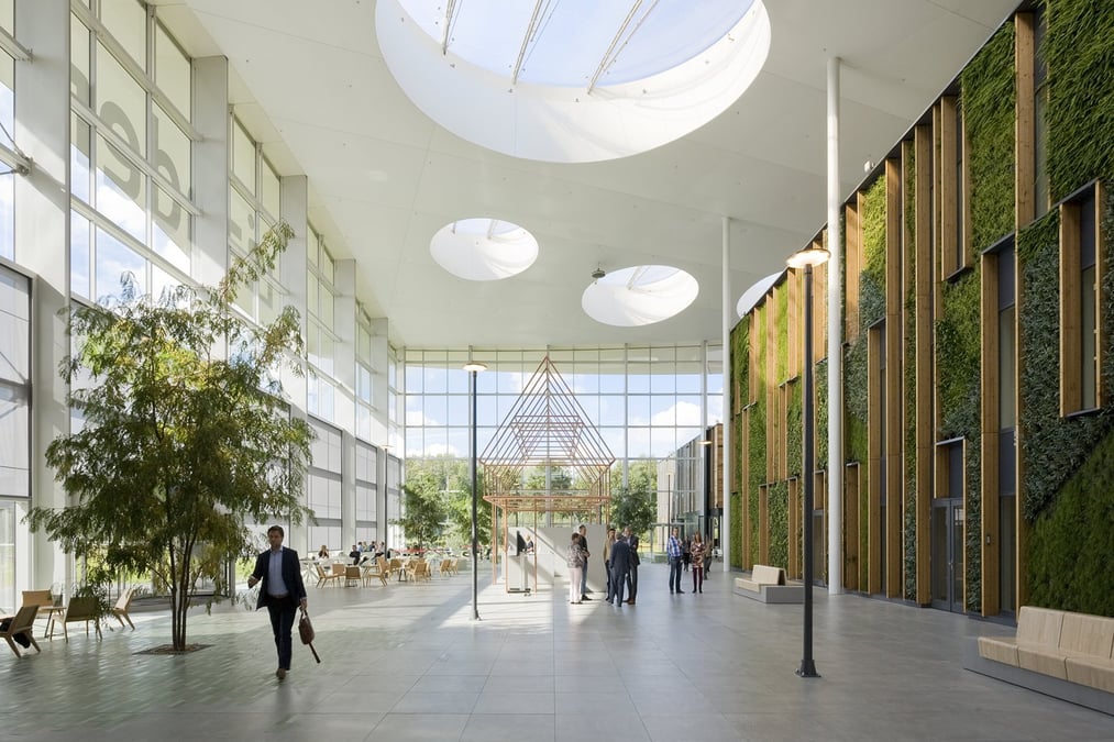 Green hall of Liander office in Duiven