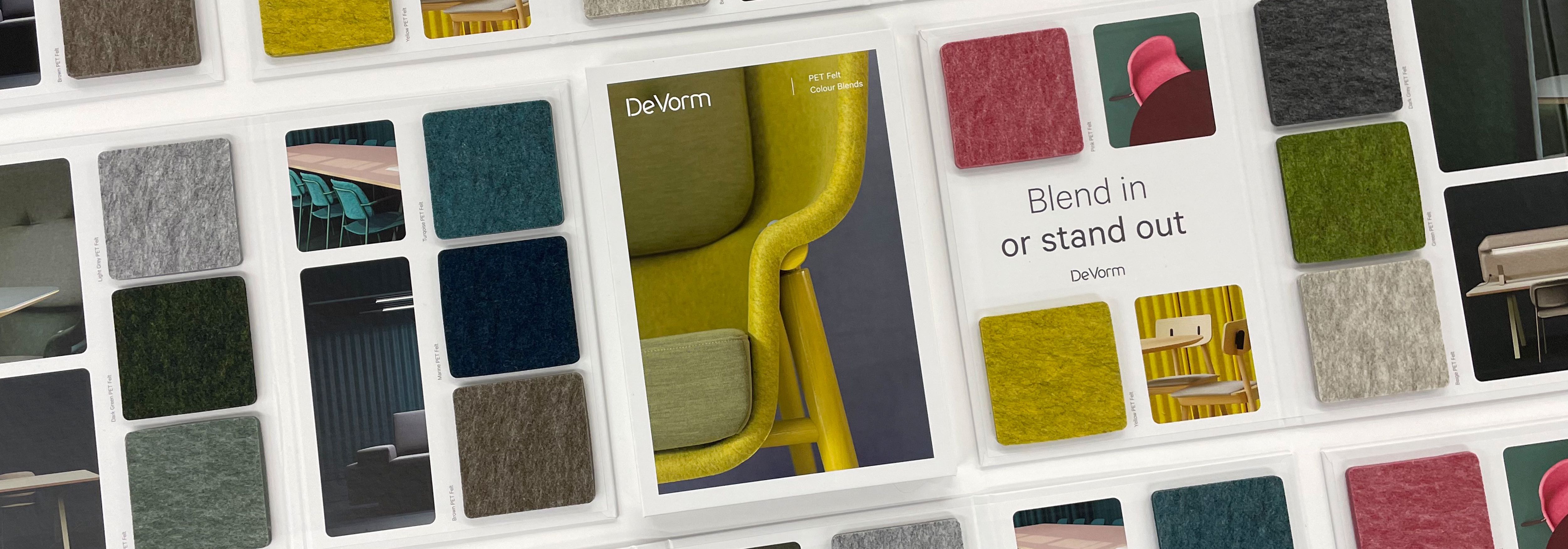 De Vorm request pet felt samples De Vorm request pet felt samples